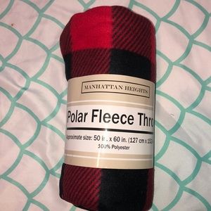 Polar fleece throw